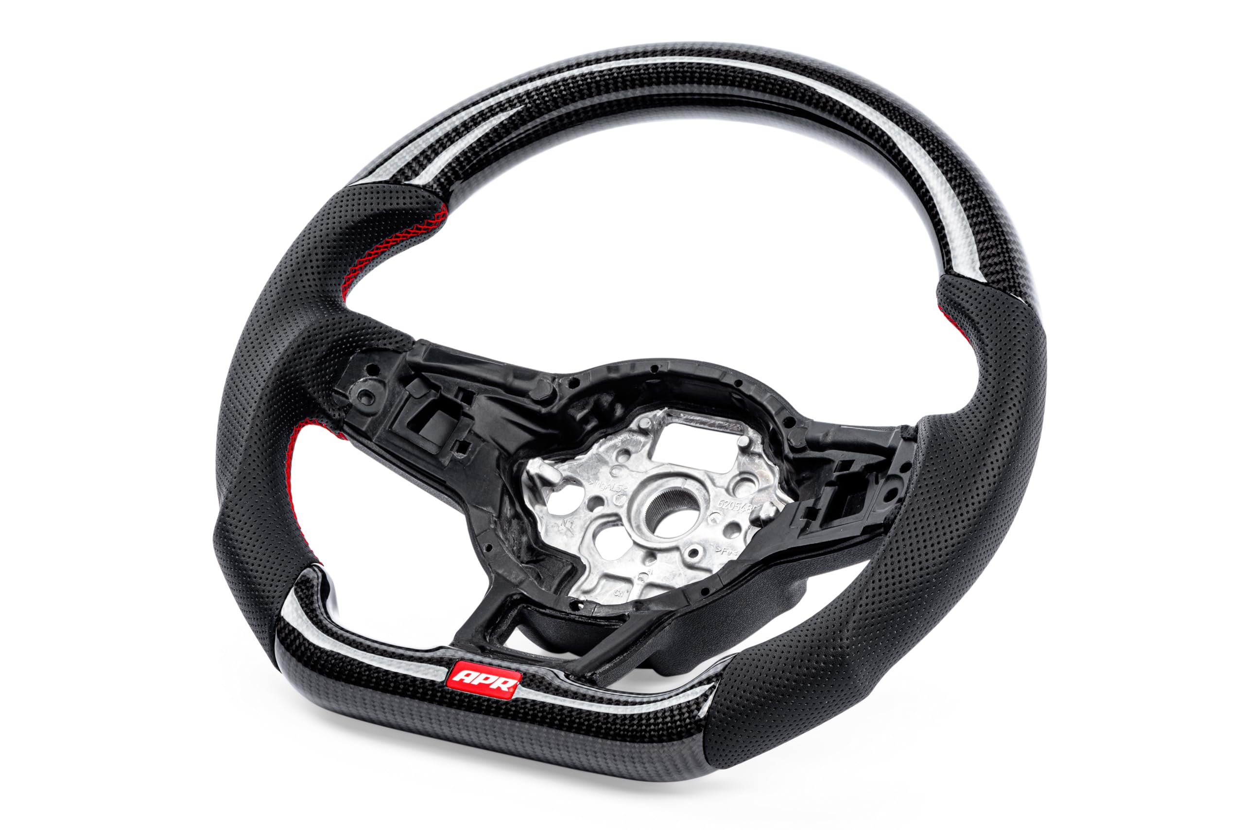 Steering Wheel APR MS100201 - Carbon Fiber/Leather - Red