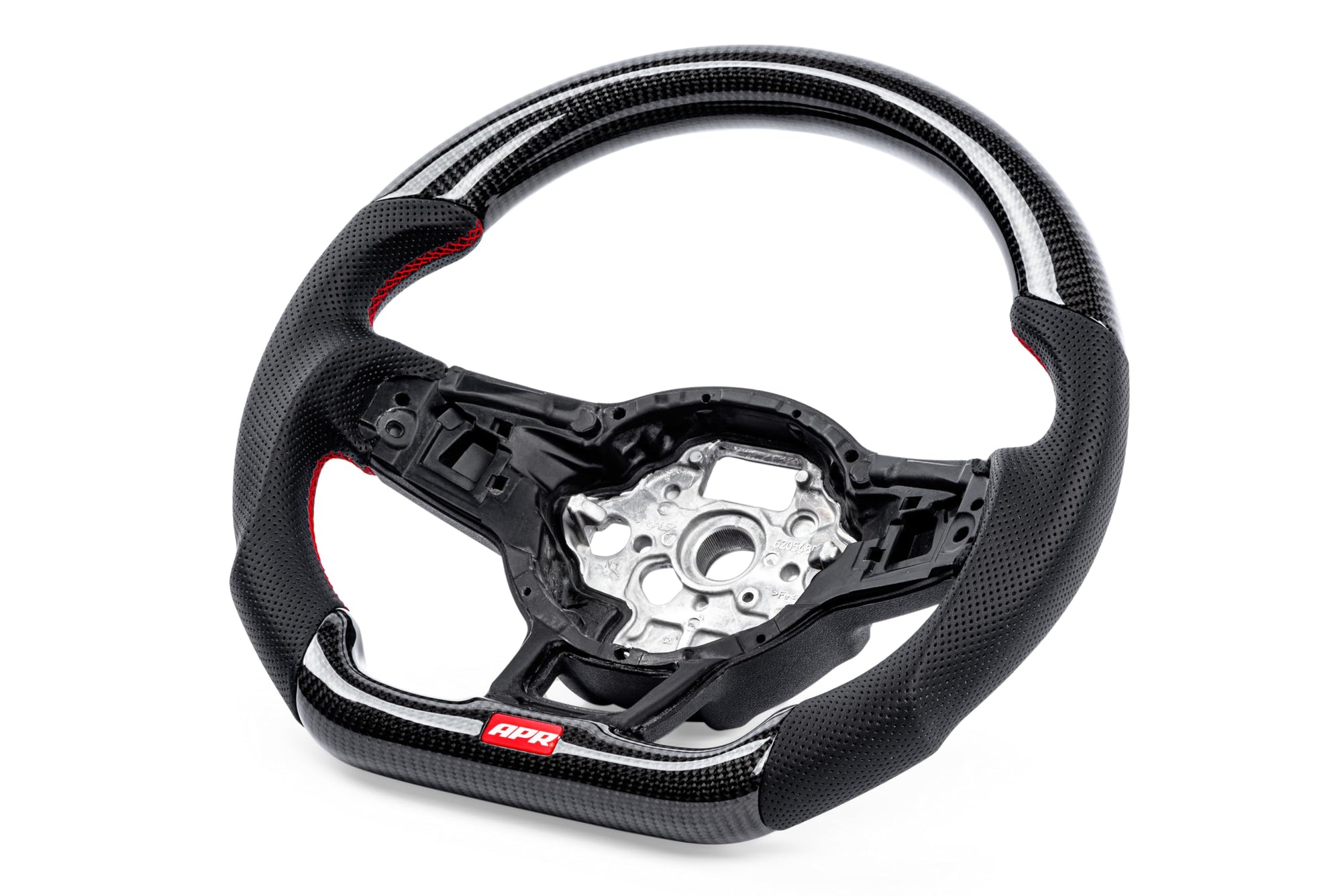 Steering Wheel APR MS100201 - Carbon Fiber/Leather - Red