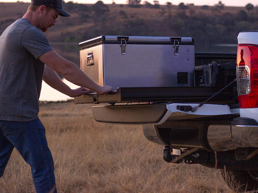 Front Runner Cargo Slide Load Bed Trunk for Trucks Pick Up SUV - Outdoor Camping Use for Coolers, Luggage Gear, Boxes & Tools (Medium)