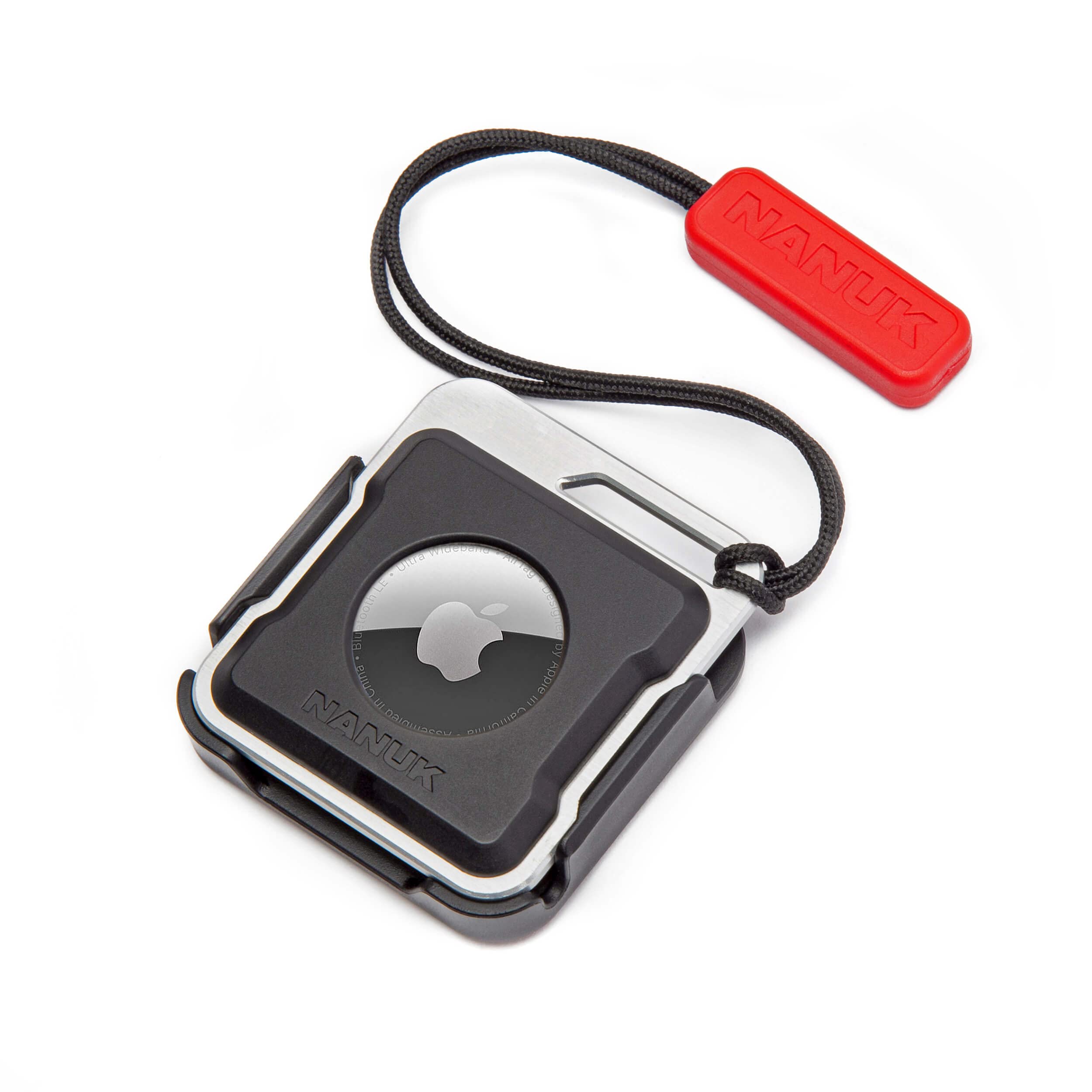 Airtag Holder Durable and Secure Nanuk, Attachable to Protective Cases, Backpacks, Luggage, Drones, Cameras, Keys, Electronics, Bikes, and Athletic Equipment (4 Mounting Options, Airtag Not Included)