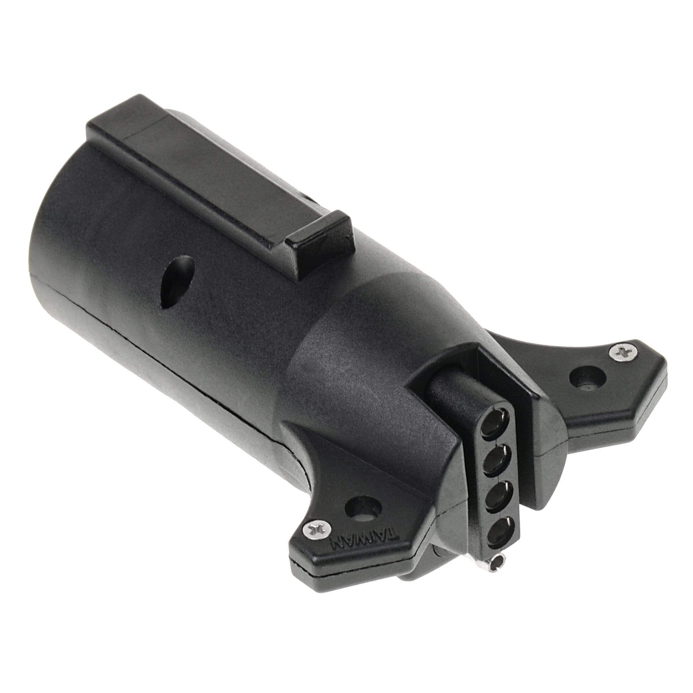T-H Marine 7-Way Trailer Wiring Adapter - Round Style to 5-Way Adapter, 12 Volt DC