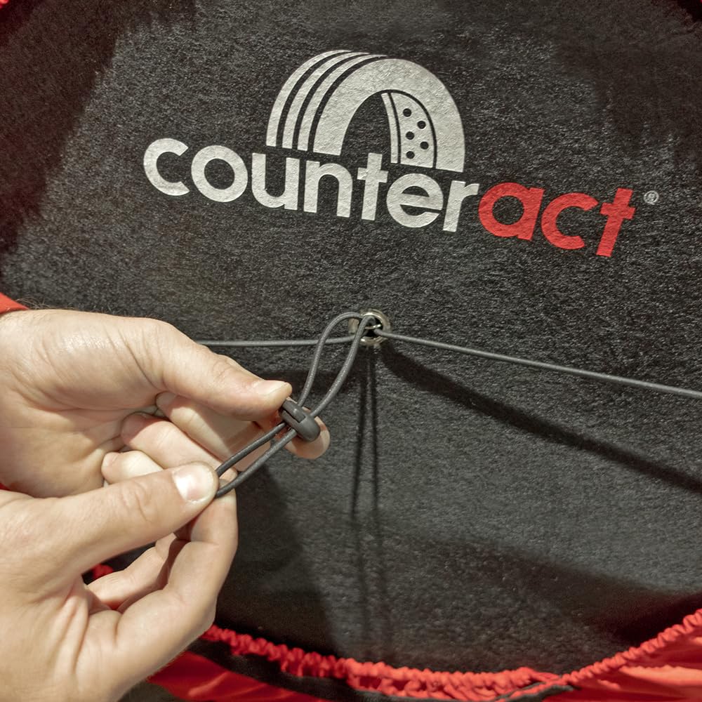 CBB-WTFC Counteract Felt Covers to Protect Rims - 4 Pack - Includes Fixing Lines and Plastic Clips - Wheel Totes Sold Separately - Designed to Fit Tires 20" to 31" in Diameter