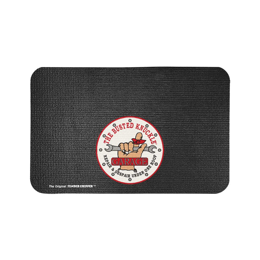 Fender Gripper Cover Fender with The Busted Knuckle Garage Logo | Universal Fit | Standard Size 22" X 34" | FG2309, Black with Color Logo
