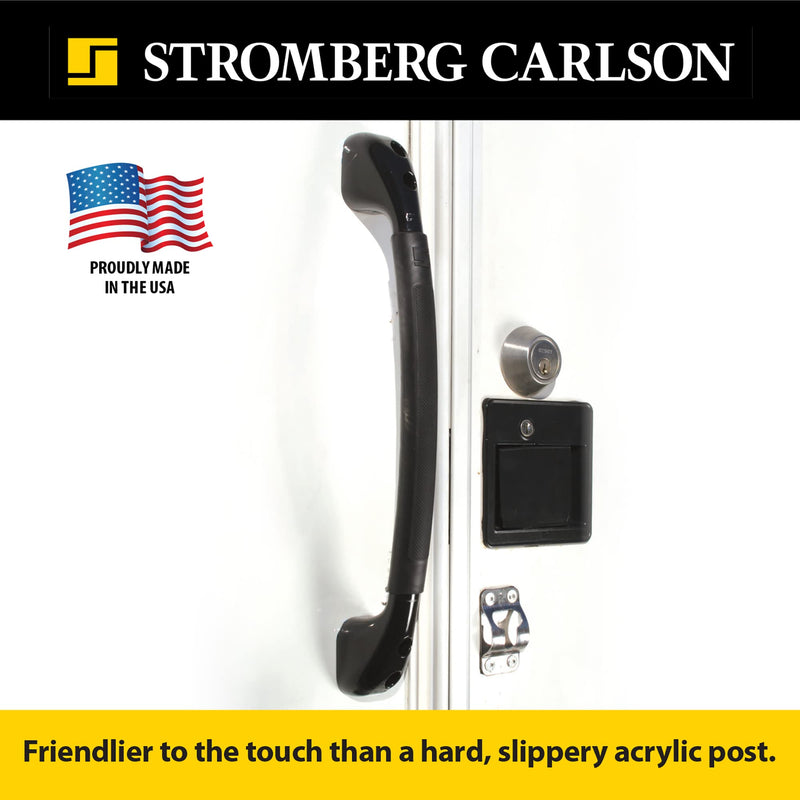 RV Grab Bar Stromberg Carlson – Entry Door Handle for RV, Camper, or Trailer – Exterior Assist Bar for Steps – Automotive Entry Grip for Outdoor Use - Back Soft Touch Finish