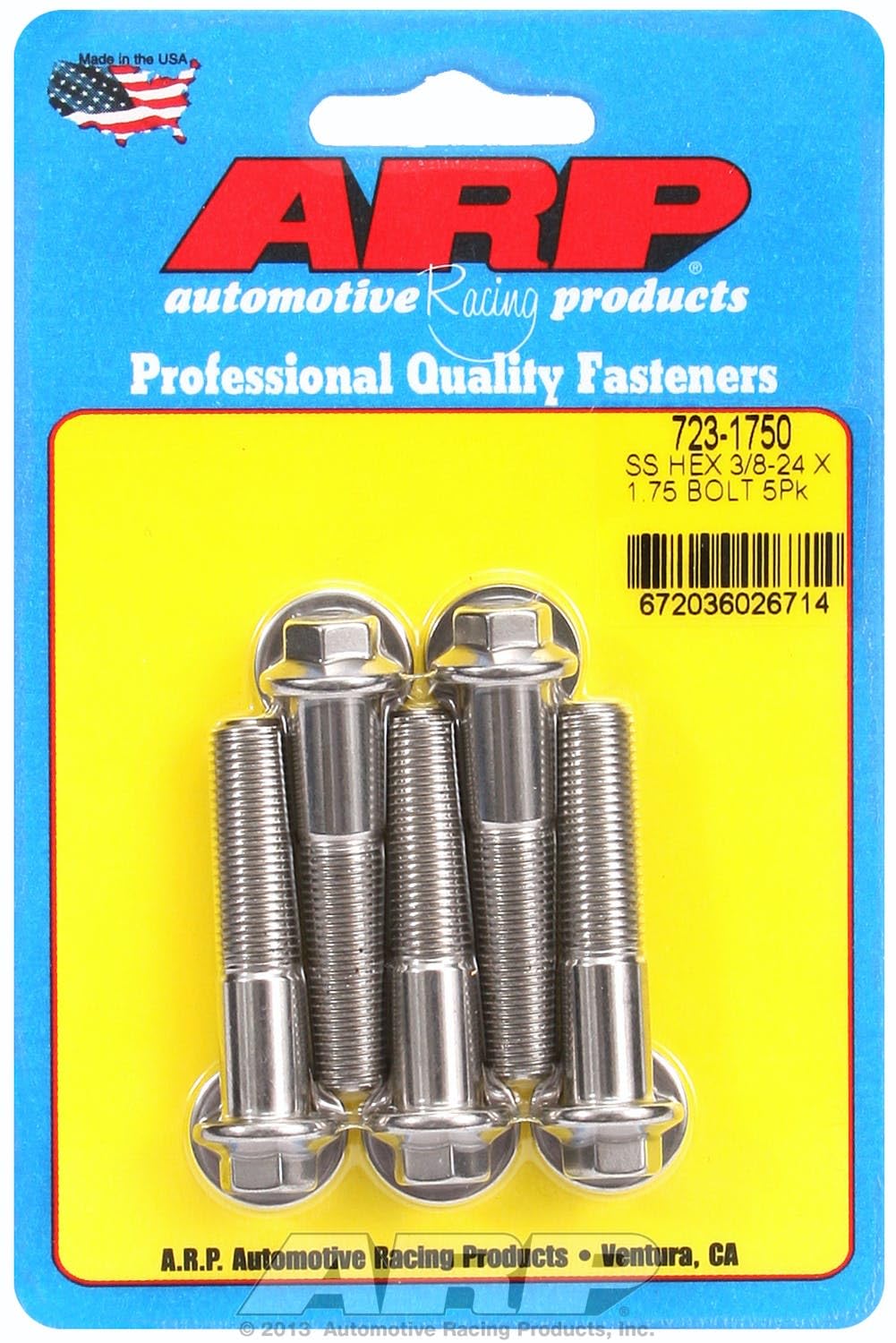 Hex Bolt ARP (723-1750), Stainless Steel