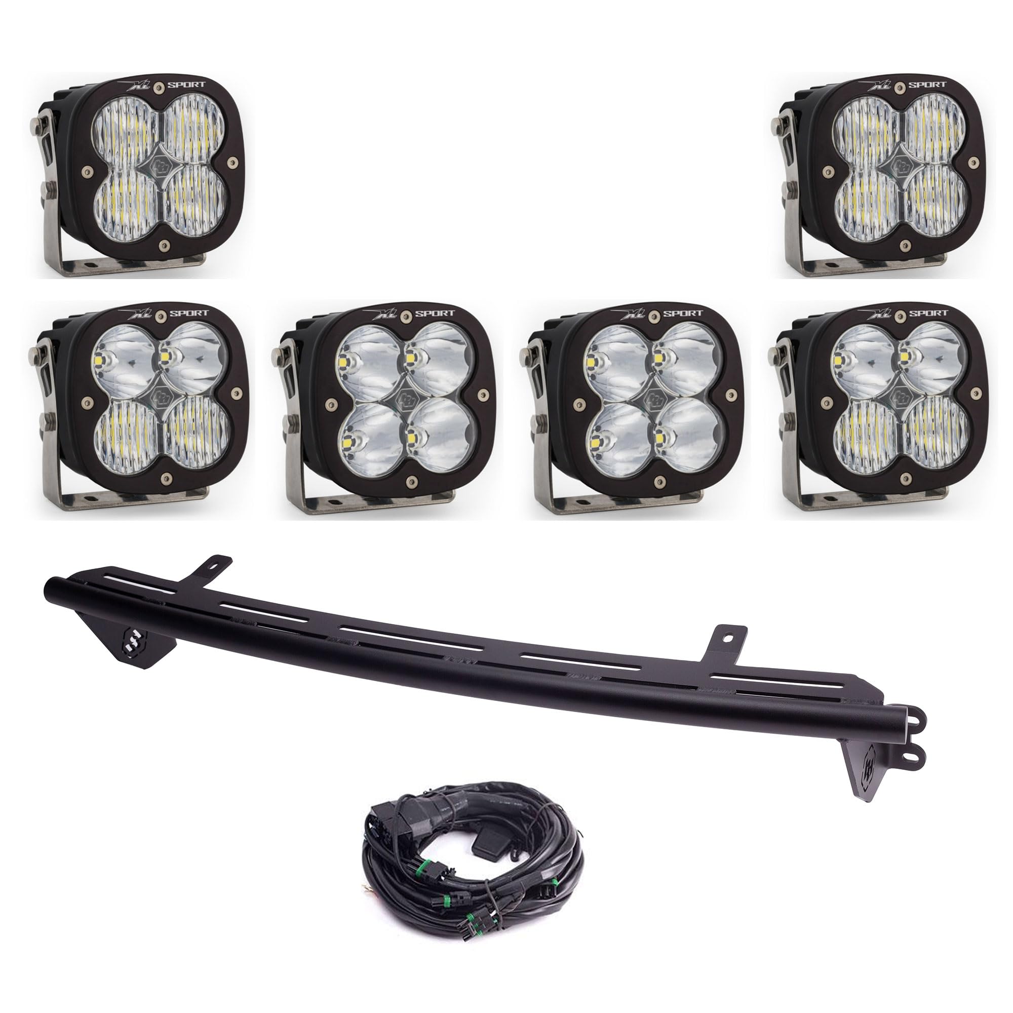 Baja Designs Bull Bar Light Kit XL Sport LED for Ford F-250/350 2023+ with Upfitter - (Multi-Pattern - Clear)