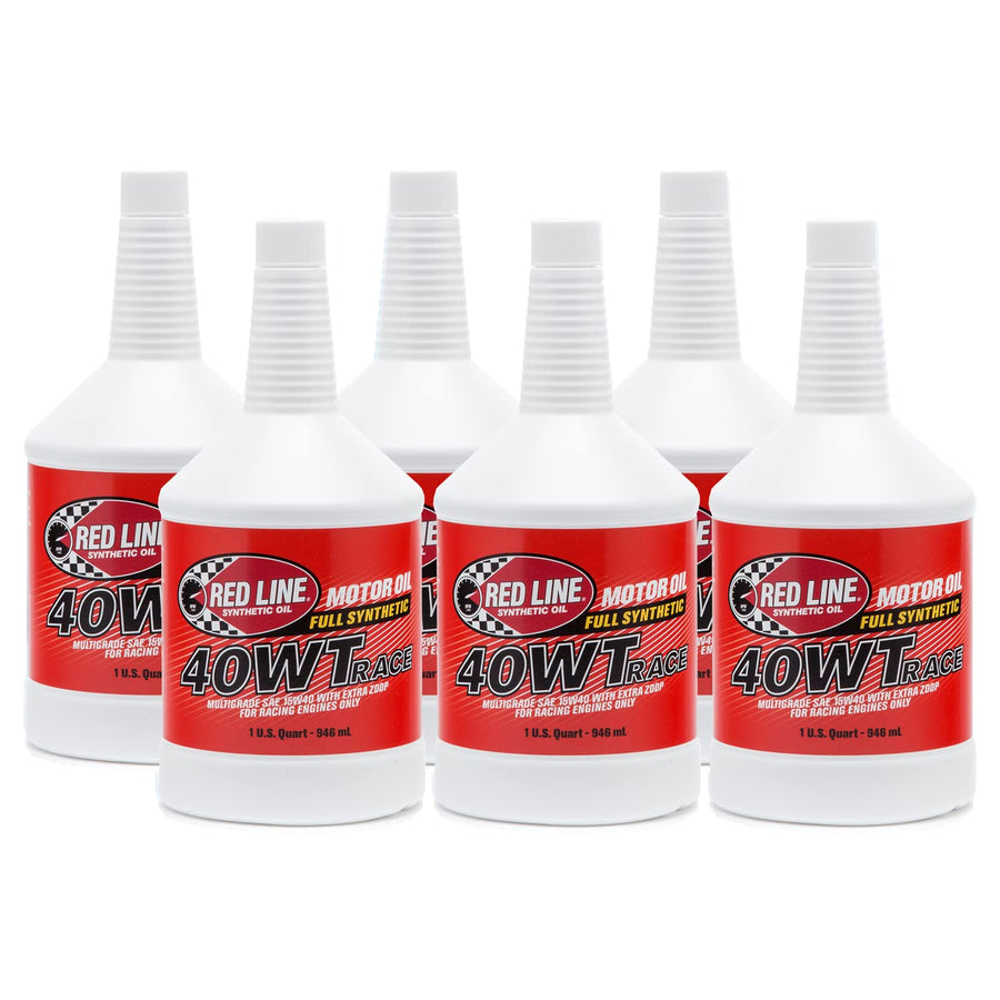 Red Line 10404 Synthetic Race Motor Oil 40WT (15W40) - 1 Quart (6 Pack)