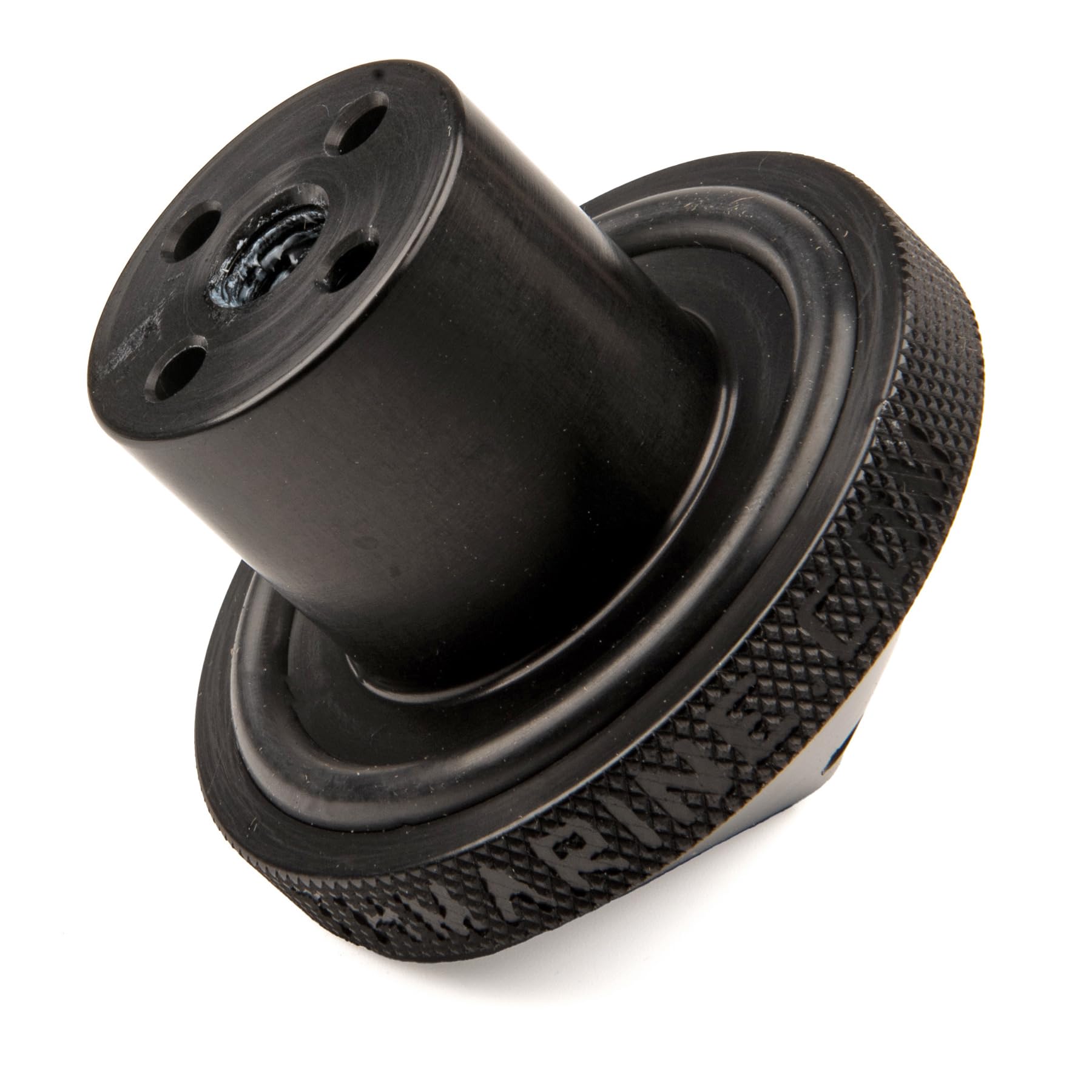 G-Force T-H Marine Eliminator Trolling Motor Prop Nut for Lowrance Ghost - 6061 Billet Aluminum Noise Reduction Prop Nut Upgrade with Cooling Ports and O-Ring Vibration Damping - Black