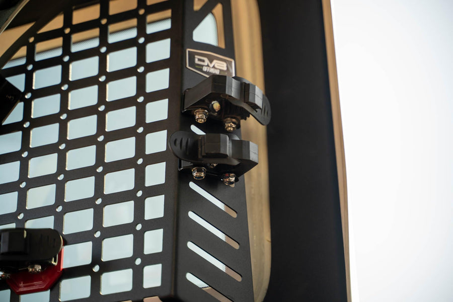 Offroad DV8 Universal Quick Release Tool Mounts | Secures a Variety of Tools & Equipment | Mounts to M6-M10 Sized Holes & Slots | Steel & Rubber Construction | Black Gloss Powder Coat | Sold as a Pair
