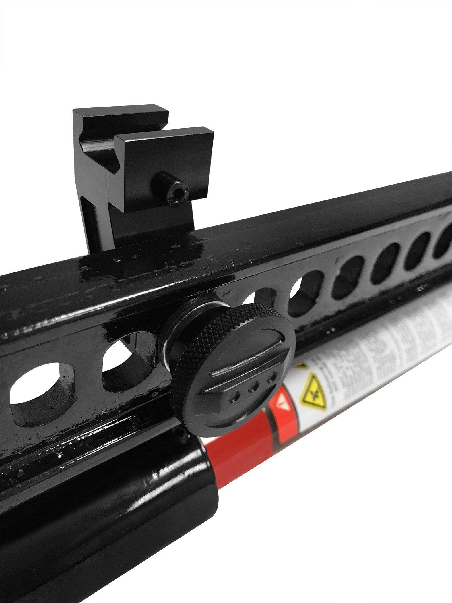 D-JP-190056-JK | DV8 Offroad | Black Finish | Aluminum Construction | Complete Kit | PIC Rail System Accessory | Jack Mount