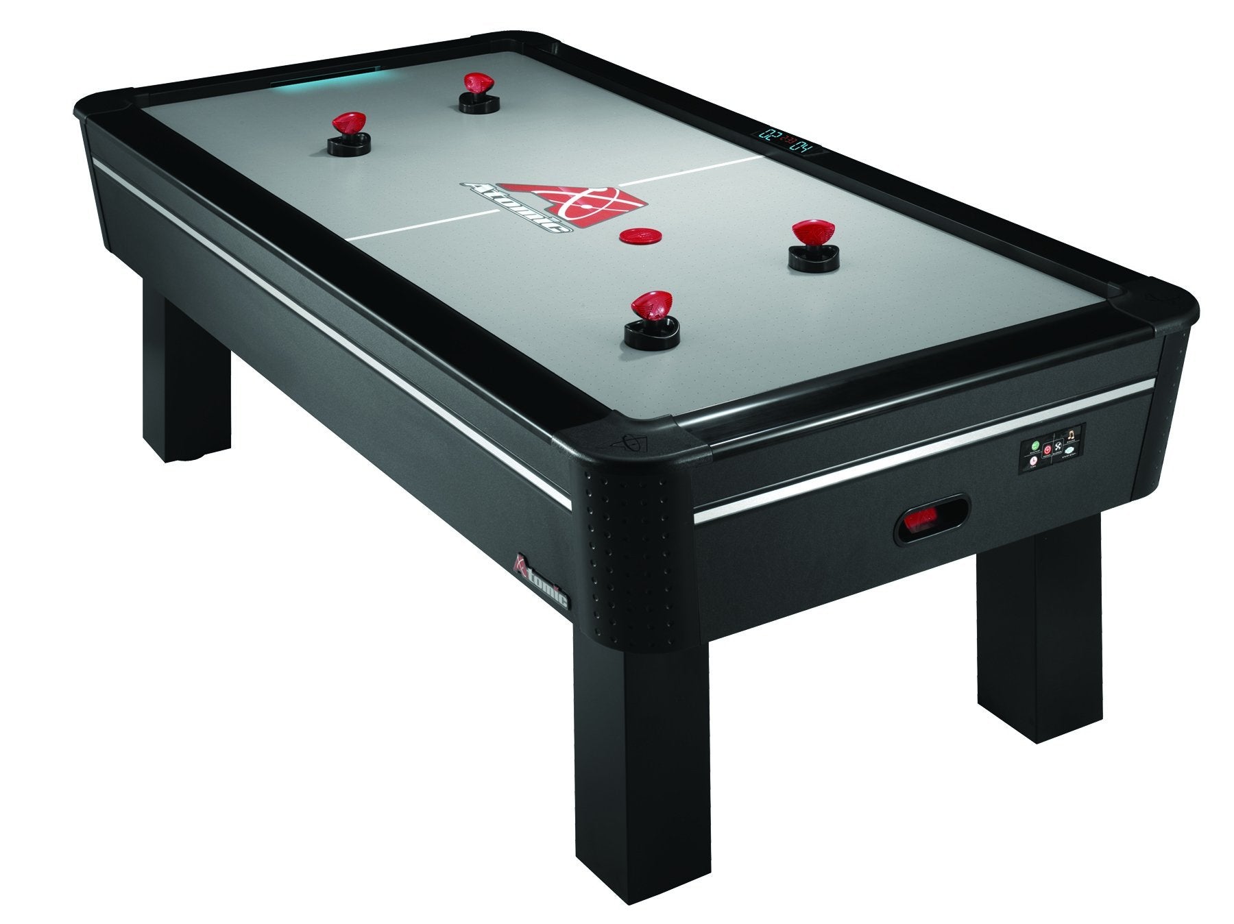 Atomic 8' AH800 Air Hockey Table with High Powered Blower with Advanced Air-Flow System and LED Scoring
