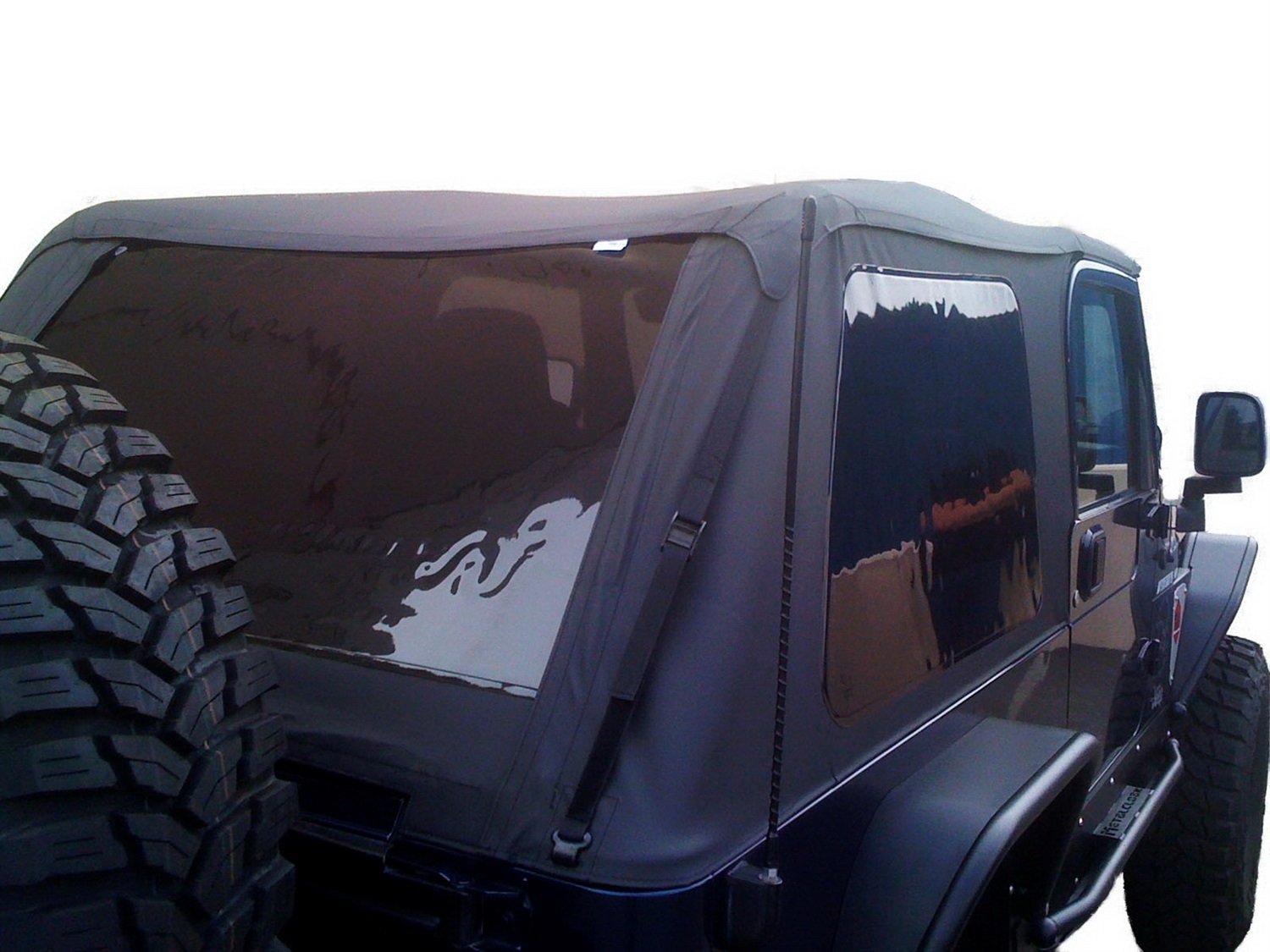 Frameless Trail Top RAMPAGE PRODUCTS for 2004-2006 Jeep Wrangler LJ, Black Diamond