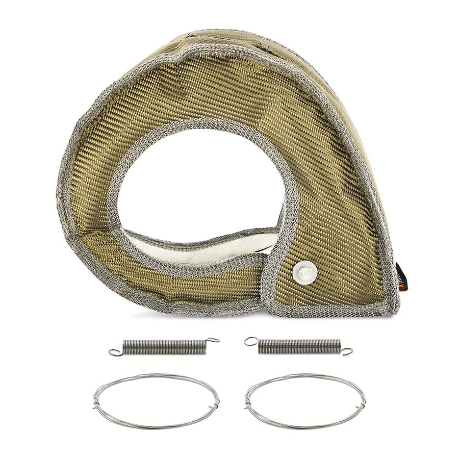 Mishimoto Titanium Turbo Blanket MMTB-DMAX-17, Compatible With Chevrolet/GMC 6.6L Duramax 2017-2019