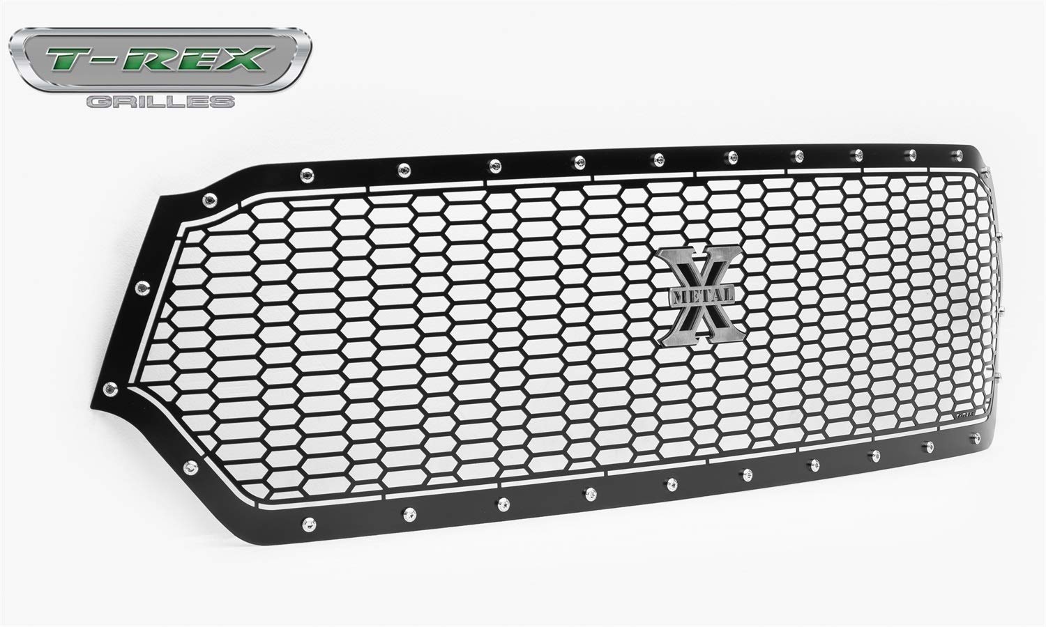 2019-2022 Ram 1500 Laramie, Lone Star, Big Horn, Laser X Tradesman Grille, Black, 1 Pc, Replacement, Chrome Studs, Does Not Fit Vehicles with Camera - PN #7714651