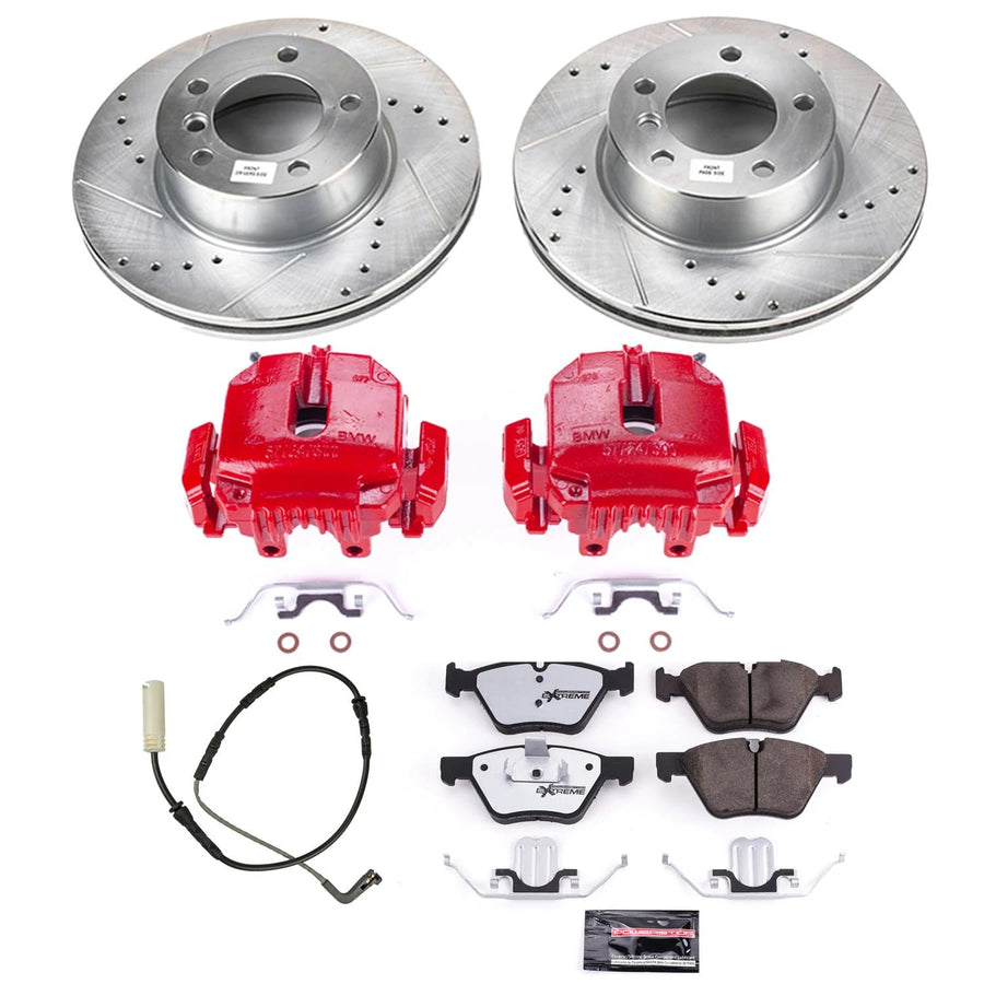 Power Stop KC4590-26 Z26 Street Warrior Front Brake Kit For BMW 328i 2007, BMW 328xi 2007 [Model Specific]