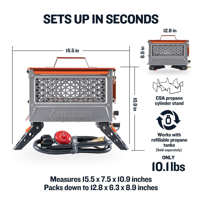 Ignik Elite High-Powered FireCan Portable Propane FirePit
