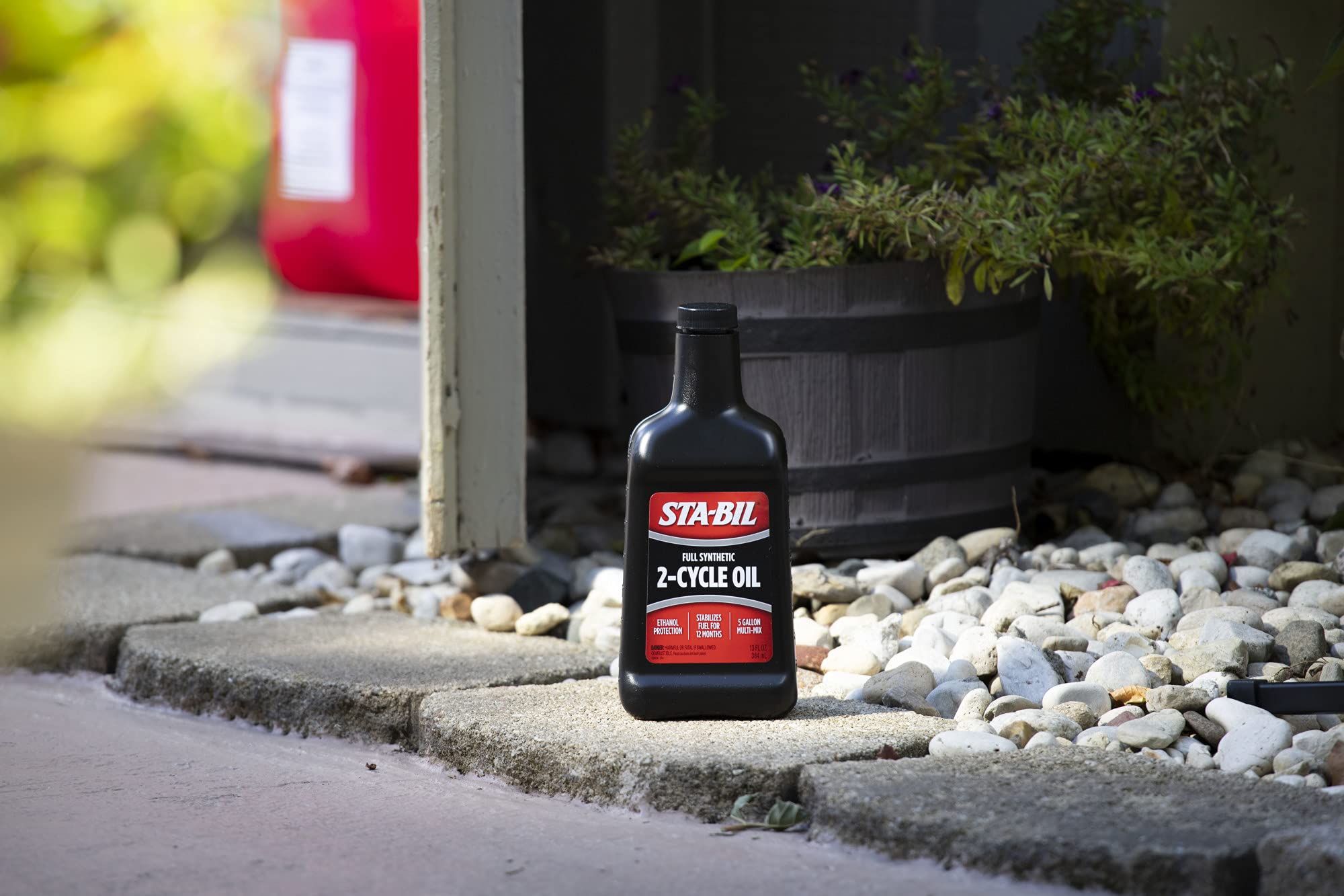Full Synthetic STA-BIL 2-Cycle Oil - With Fuel Stabilizer For Up To 12 Months Protection - 5 Gallon Multi-Mix - 50:1/40:1 Mix Ratios - Low Smoke Formula, 13 fl. oz. (22404)