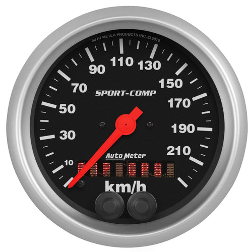 Gauge AUTO METER 3982-M Speedometer (Sport-Comp 3 3/8", 225Km/H, GPS, Sport-Comp)