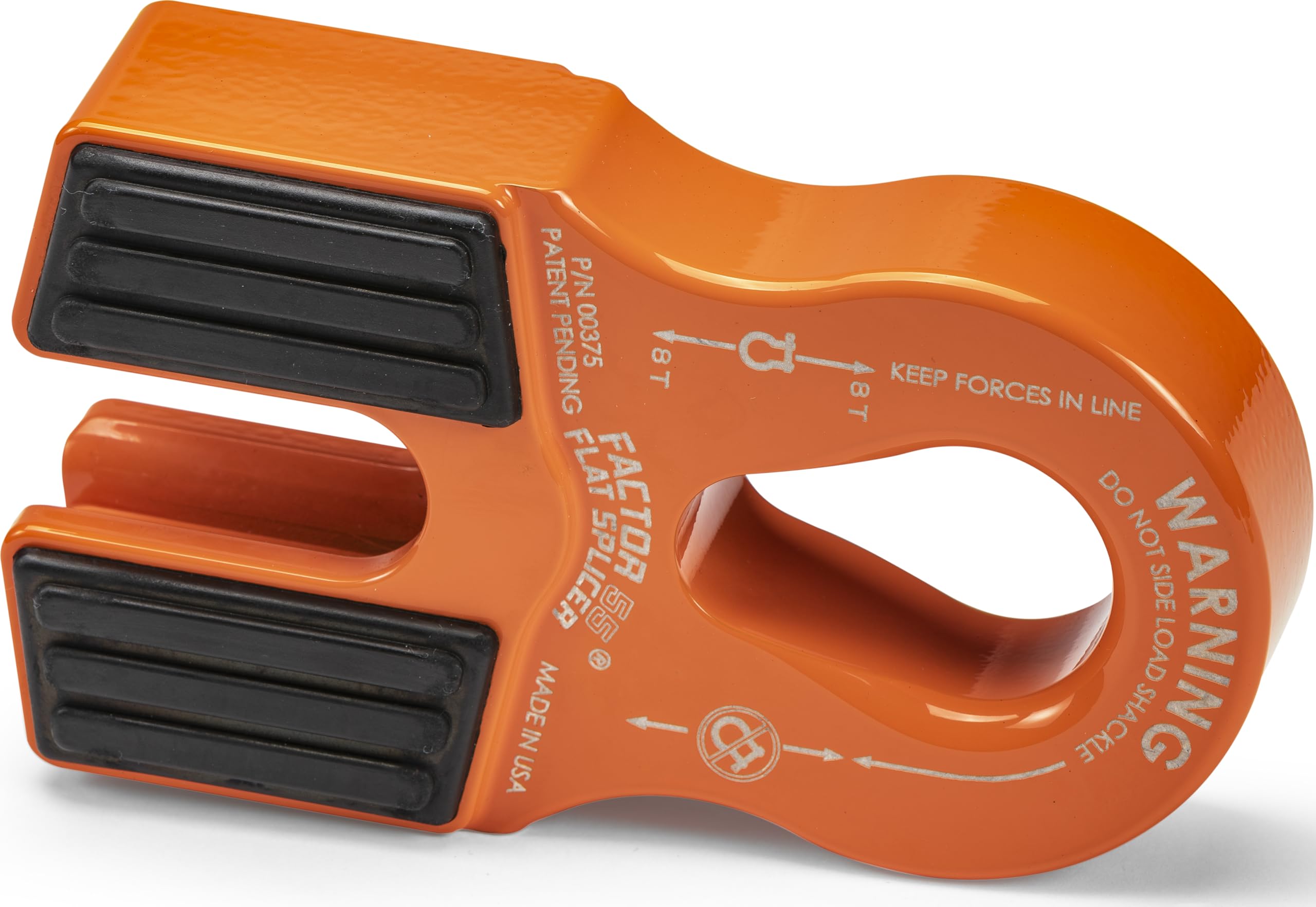 Flat Splicer Factor 55 Low-Profile Design for Synthetic Rope, Fits Synthetic Rope up to 1/2" - Orange