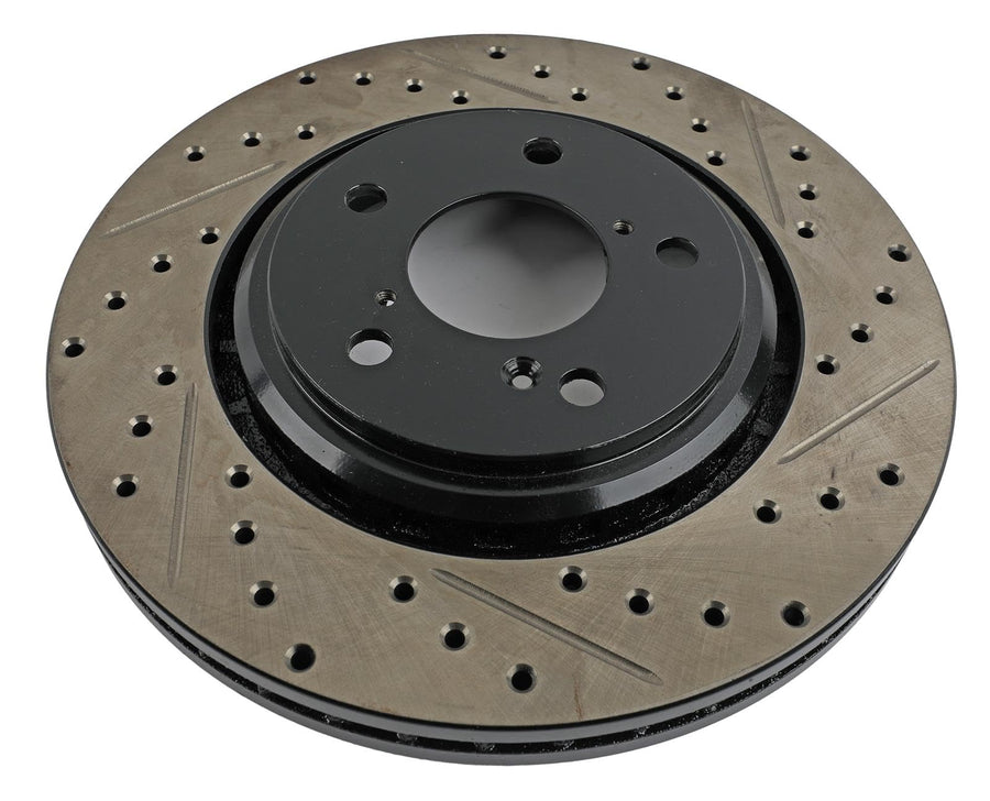 Sport Drilled/Slotted Brake Rotor StopTech 127.40092L (Front Left), 1 Pack