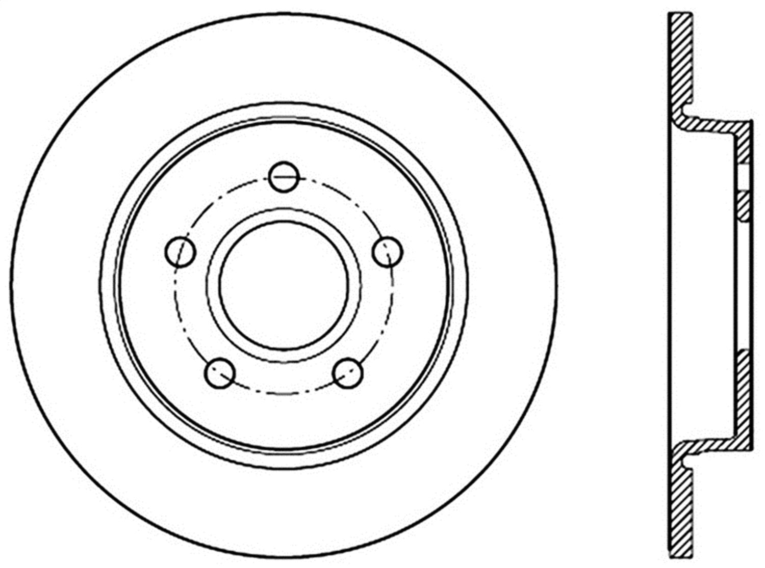 Sport Drilled/Slotted Brake Rotor StopTech 127.61099L (Rear Left), 1 Pack