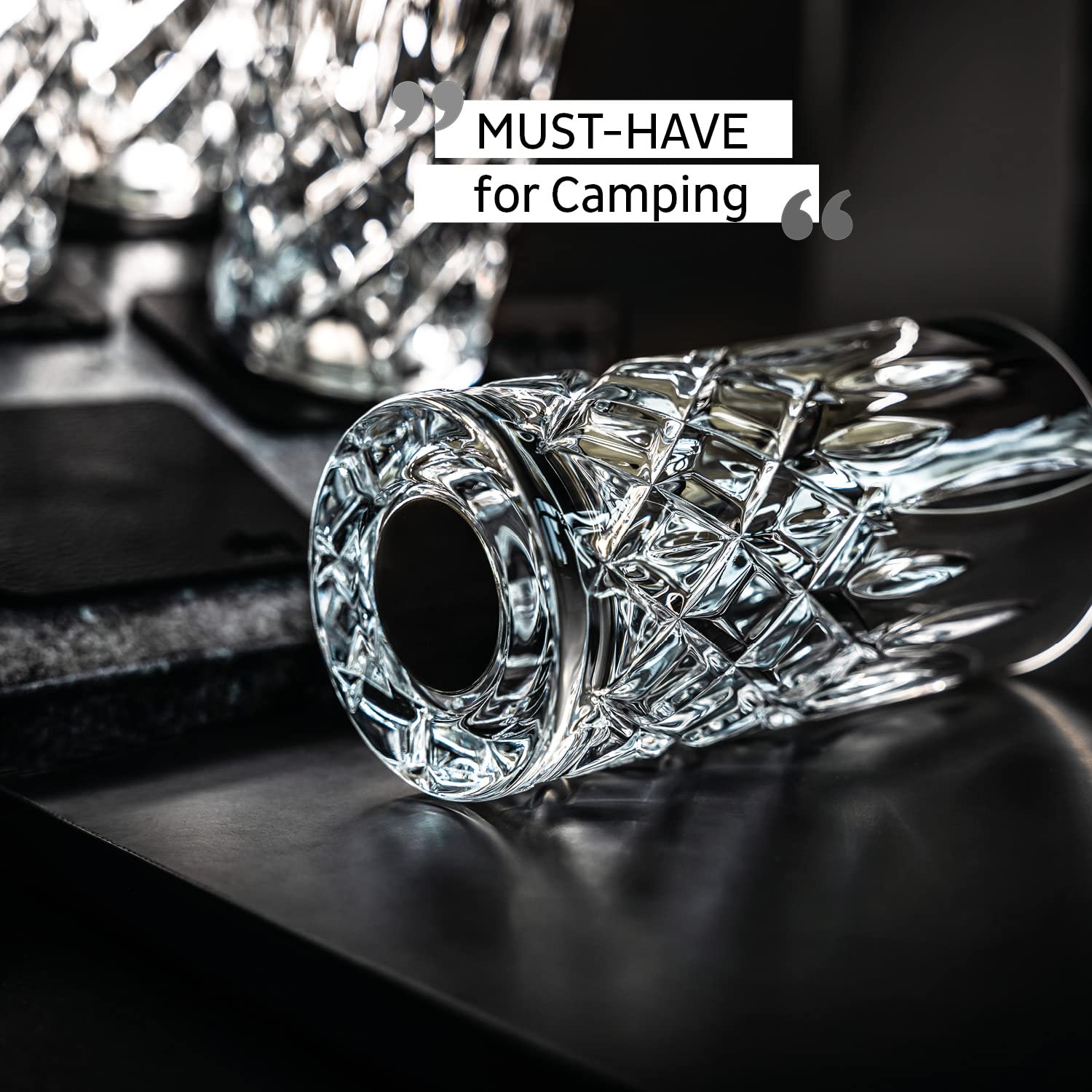 silwy® LONGDRINK Magnet-Kristallgläser 4er Set inkl. Vier wiederverwendbaren Metall-Nano-Gel-Pads - rutschfeste Magnetgläser für Camping, Caravaning und Boating COG: 0 / Price: 119,95