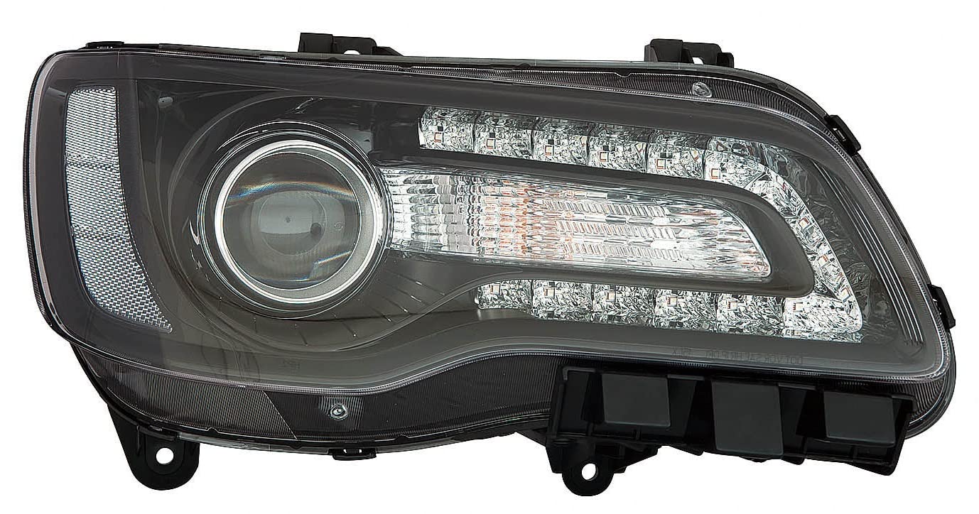 For Chrysler 300 18-20 Headlight Halogen Projector CODE LMercury/MFA BLK Bezel Passenger Side | DOT Certified 68402948AA | CH2503331