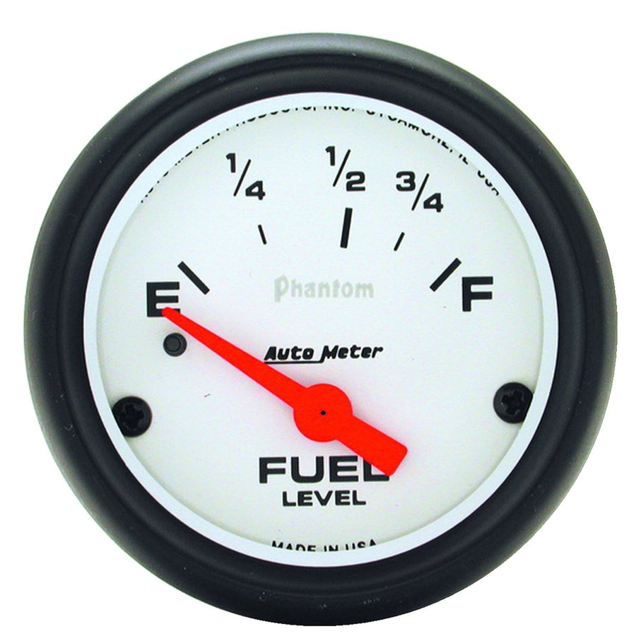 AUTO METER Phantom Electric Fuel Level Gauge 5814, 2 5/8" - Short Sweep/Electric