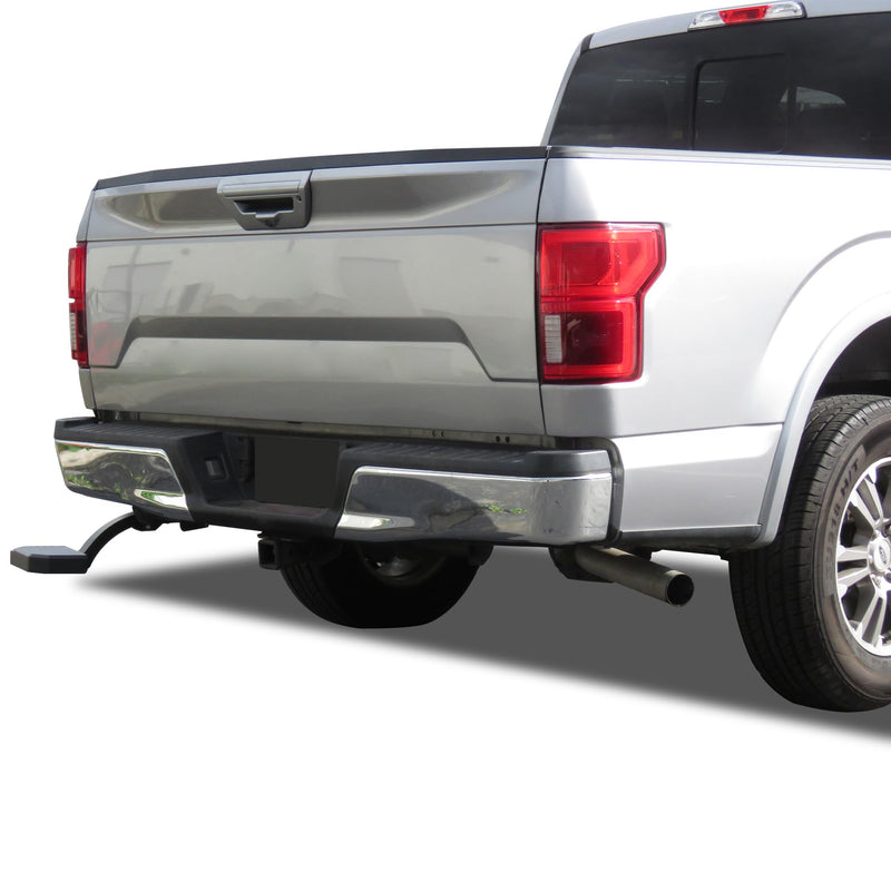 Retractable Black Horse Truck Bed Corner Step Black Compatible with 2015-2020 Ford F-150 -TBCFO15