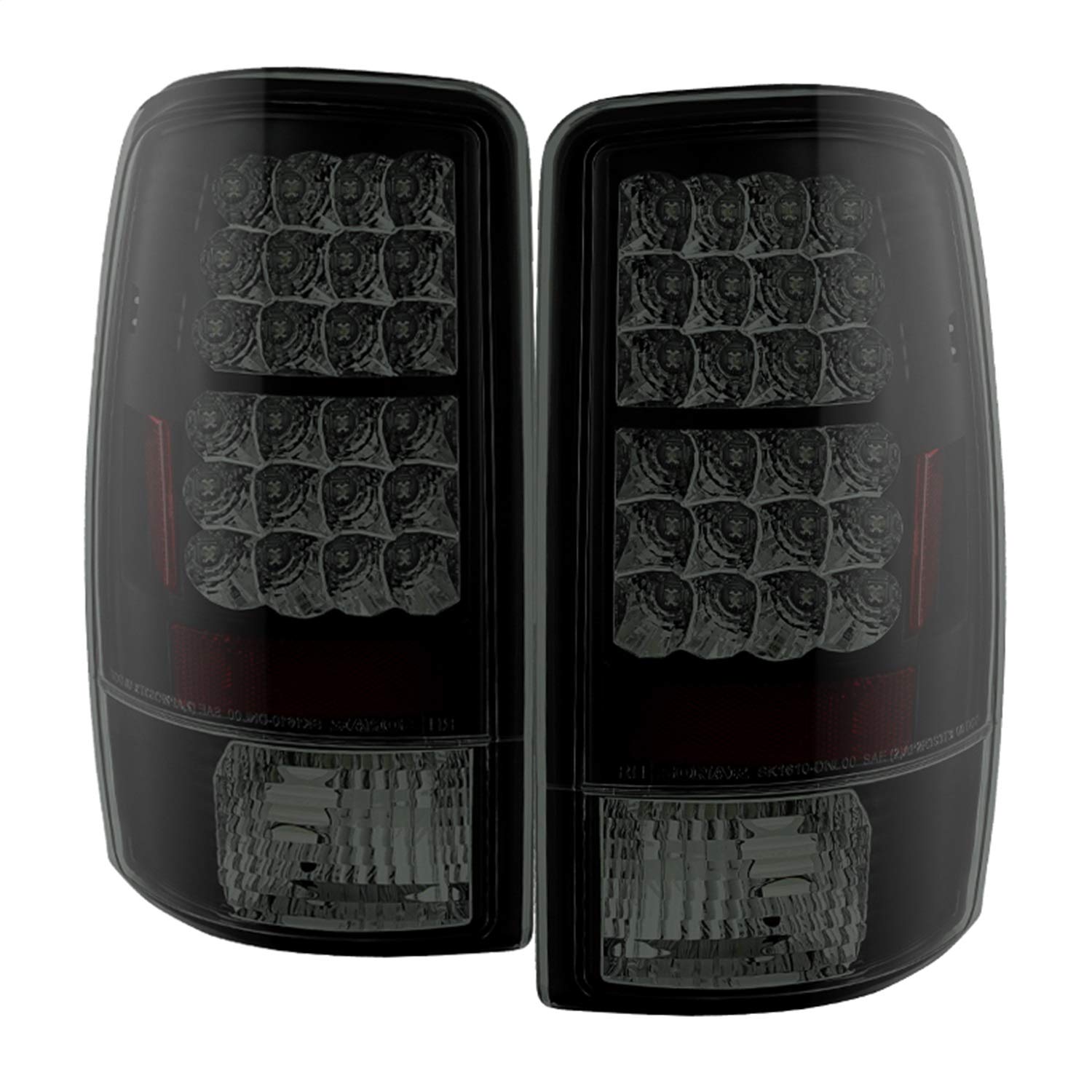 LED Tail Lights Black/Smoked Spyder Auto 5078001