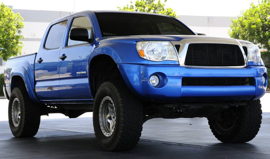 Horizontal T-Rex 20895B Aluminum Black Finish Billet Grille Insert for Toyota Tacoma