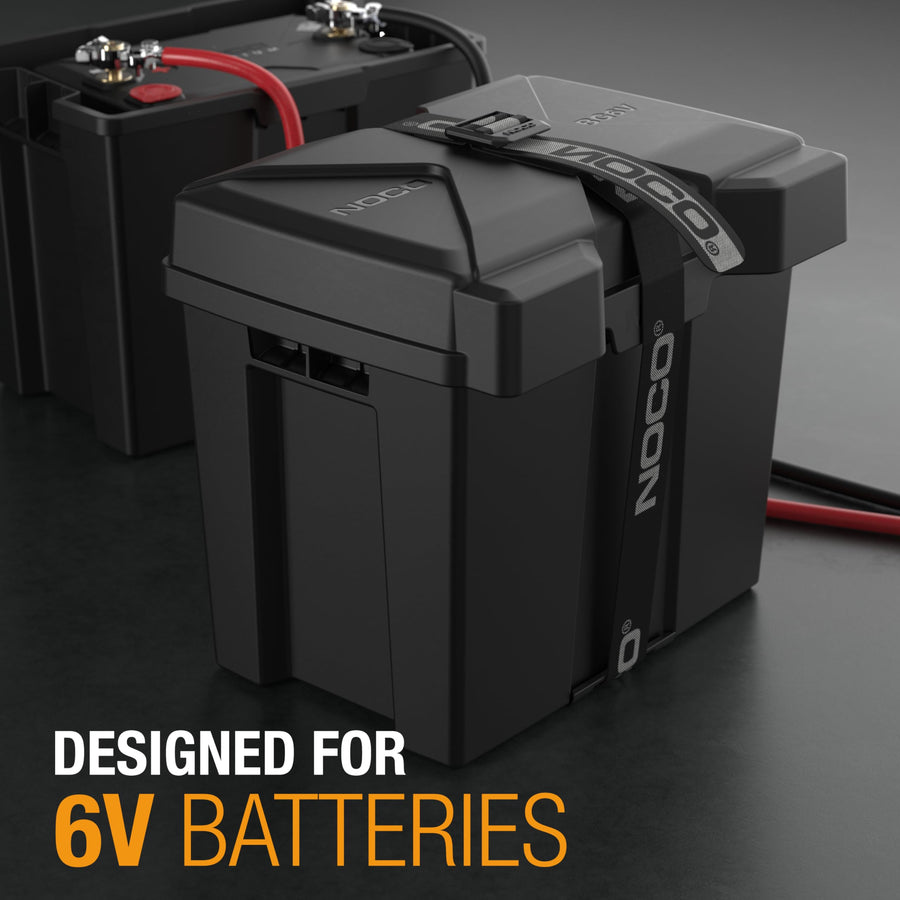 NOCO BG6V Snap-Top Battery Box, Single 6V Battery Box for Marine, Automotive, RV, Boat, Camper and Travel Trailer Batteries
