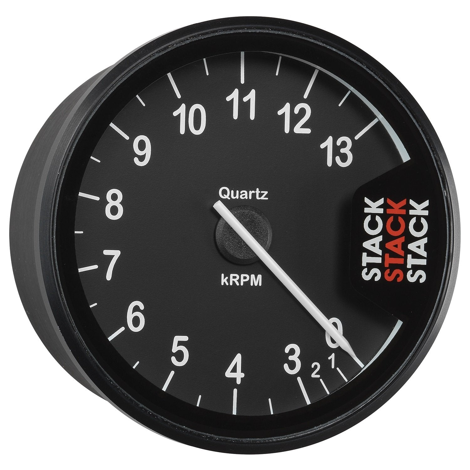 Autometer Clubman Stack Tachometer 80mm 0-3-13K RPM - Black