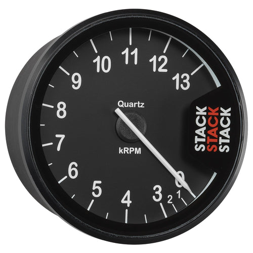 Autometer Clubman Stack Tachometer 80mm 0-3-13K RPM - Black
