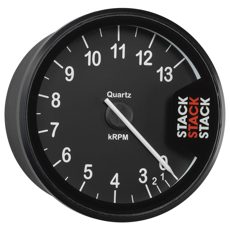 Autometer Clubman Stack Tachometer 80mm 0-3-13K RPM - Black