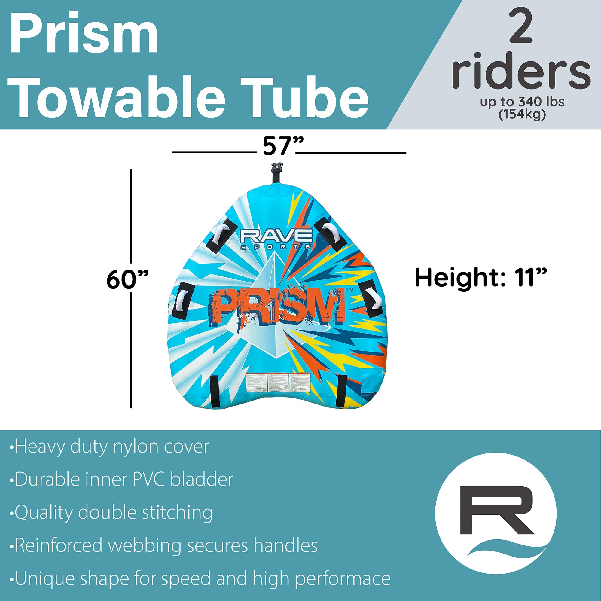 Prism Rave Sports 02824 1 -2 Rider Towable