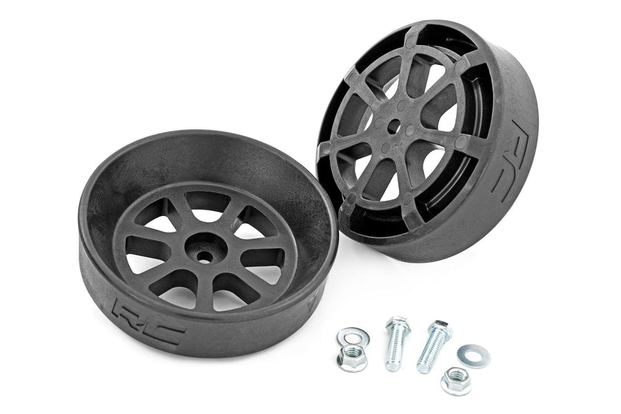 Rough Country Air Spring Cradle Kit - Universal Fit for Convulated Air Bags Under 4.11"