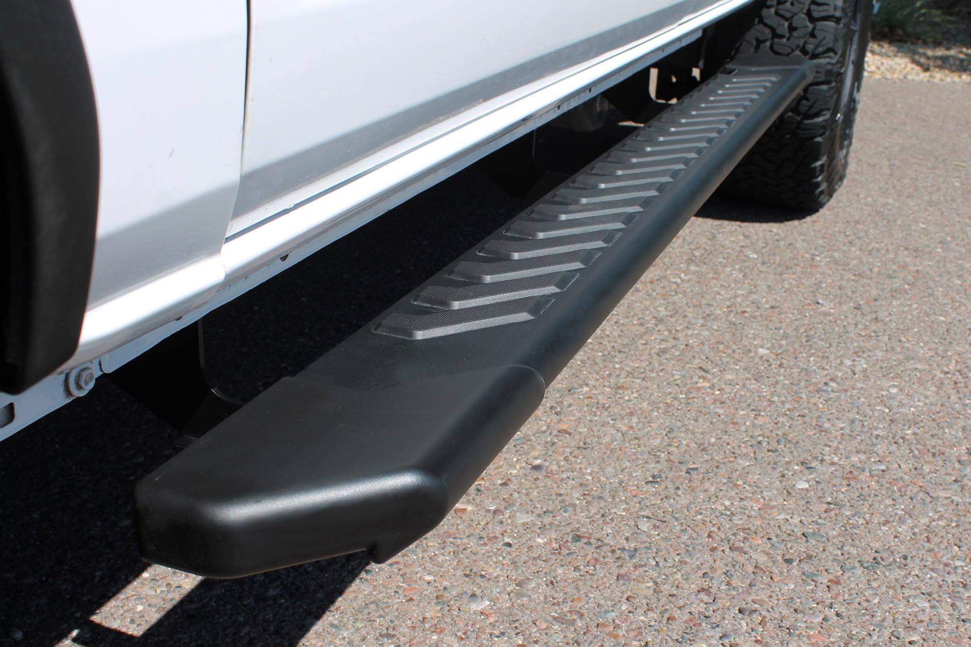 Running Boards Raptor Series Steps 5in OEM Style Full Tread Black Aluminum Compatible with 21-26 Bronco 4-Door