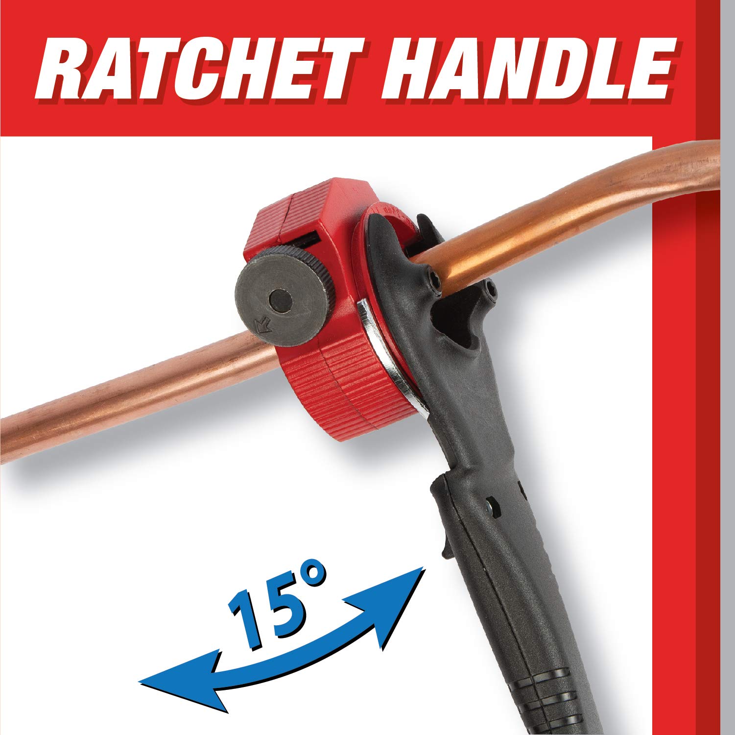Quick Release Performance Tool W705 Ratcheting Pipe Cutter for 1/4-Inch-1-1/8-Inch Pipe/Tubing with Compact Design and Adjustable Cutter Wheel