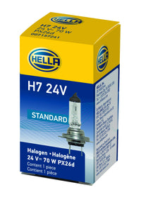 HELLA Standard H7 24V Halogen Bulb, 70W, Standard - 70W