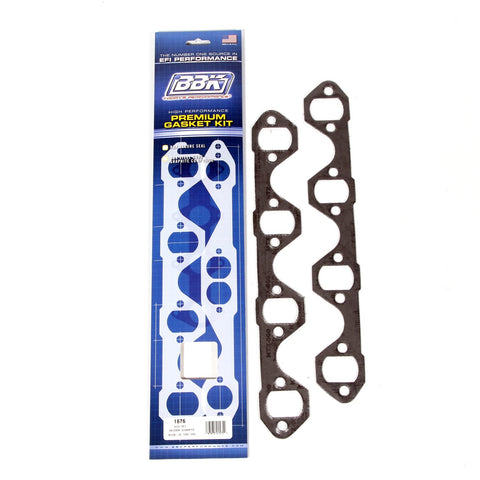 Premium BBK 1575 1-5/8" Exhaust Header Gaskets Kit for Ford 302/351, (Pair), Dark Gray