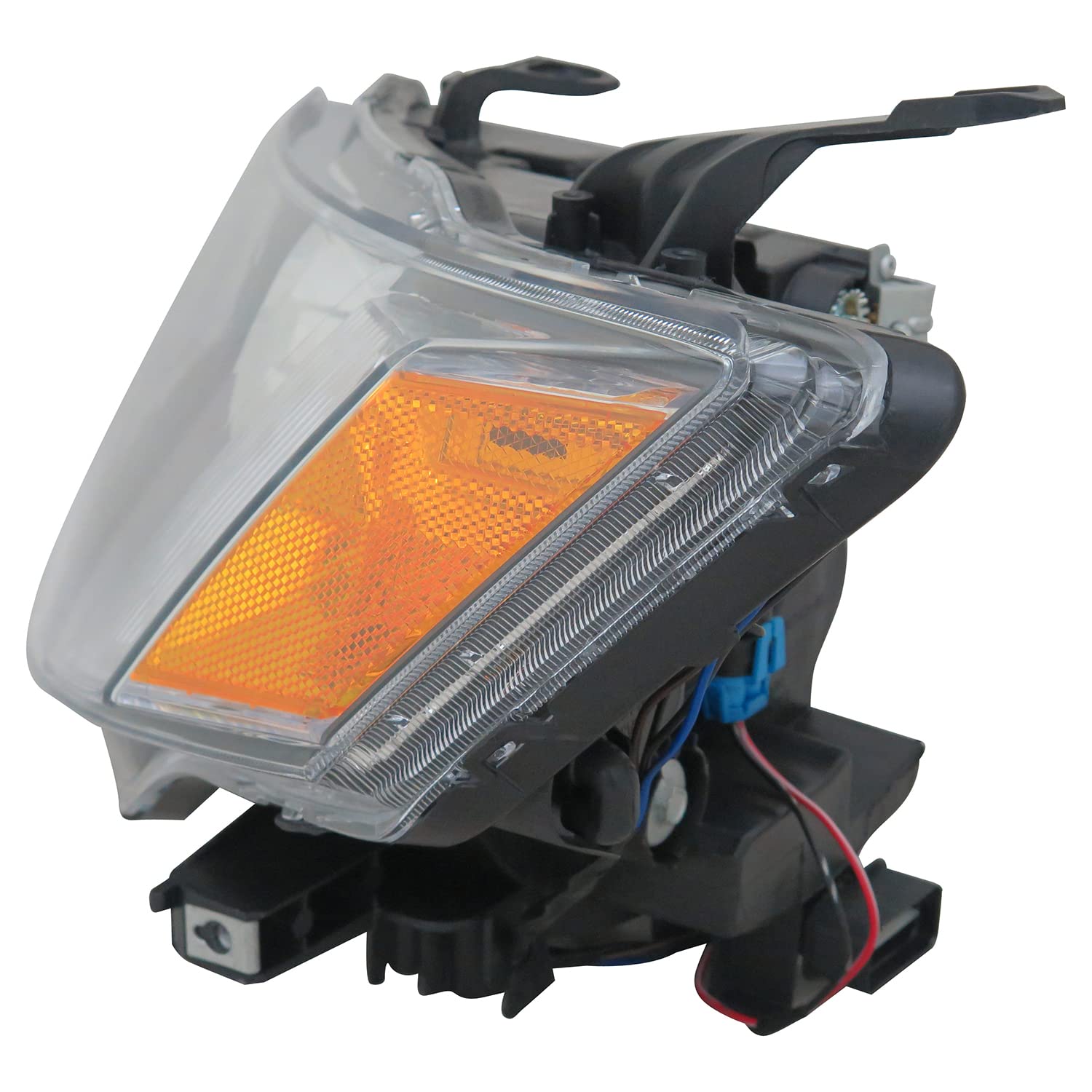 Left TYC Headlight Assembly Compatible with 2007-2008 Mitsubishi Outlander