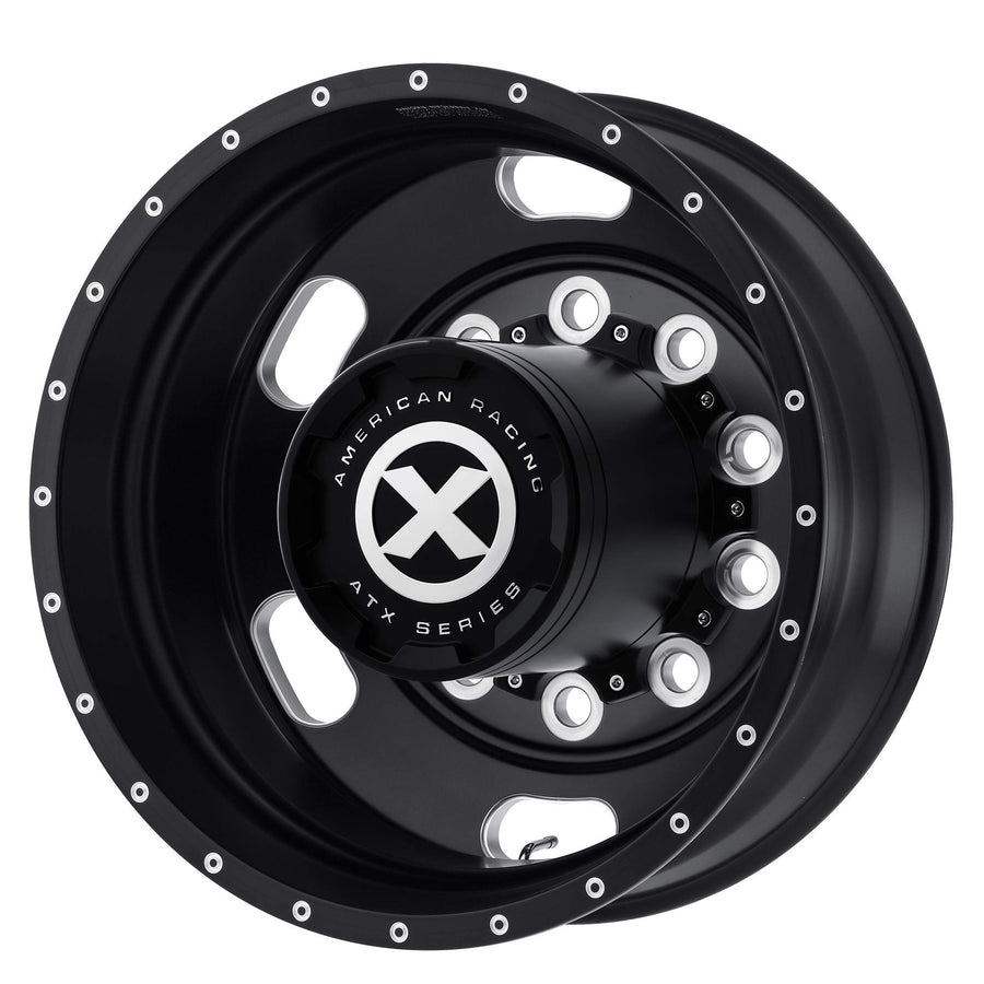 ATX AO402 S-BLK INDY Mill Wheel with Aluminum (22.5 x 8.25 inches /10 x 285 mm, -167 mm Offset)
