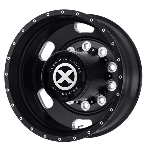 ATX AO402 S-BLK INDY Mill Wheel with Aluminum (22.5 x 8.25 inches /10 x 285 mm, -167 mm Offset)