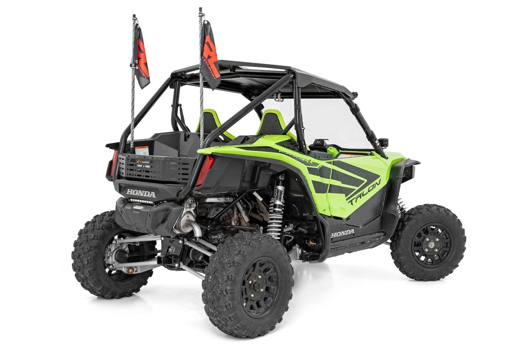 Rough Country Whip Lights LED for Honda Talon (2019-2021) - Set of 2, 48" Whip Lights for Side by Side, Multi-Color RGB LEDs, 300 Patterns, Dimmable, Waterproof, Quick-Release Base