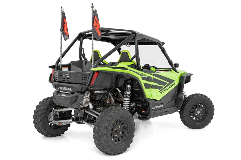 Rough Country Whip Lights LED for Honda Talon (2019-2021) - Set of 2, 48" Whip Lights for Side by Side, Multi-Color RGB LEDs, 300 Patterns, Dimmable, Waterproof, Quick-Release Base
