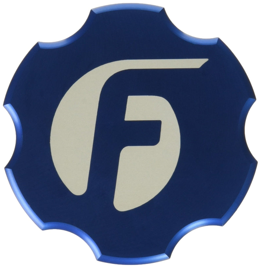 Fleece Performance FPE-OC-CR-F-BLU Billet Oil Cap Cover (03-20016 Cummins Billet Oil Cap Cover - Blue)
