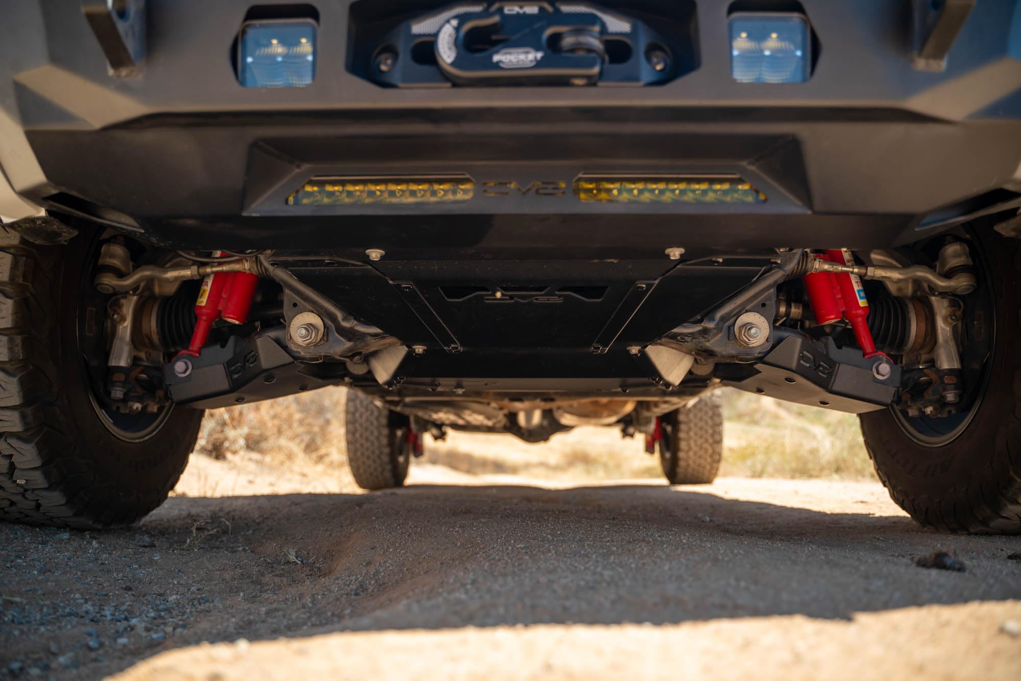 A-Arm Skid Plates DV8 Offroad for 2024 Toyota Tacoma | Double Thick Front End for Maximum Protection | Included Carriage Bolt Hardware | Fully Bolt-On Installation | 5mm Steel | Sold as a Pair