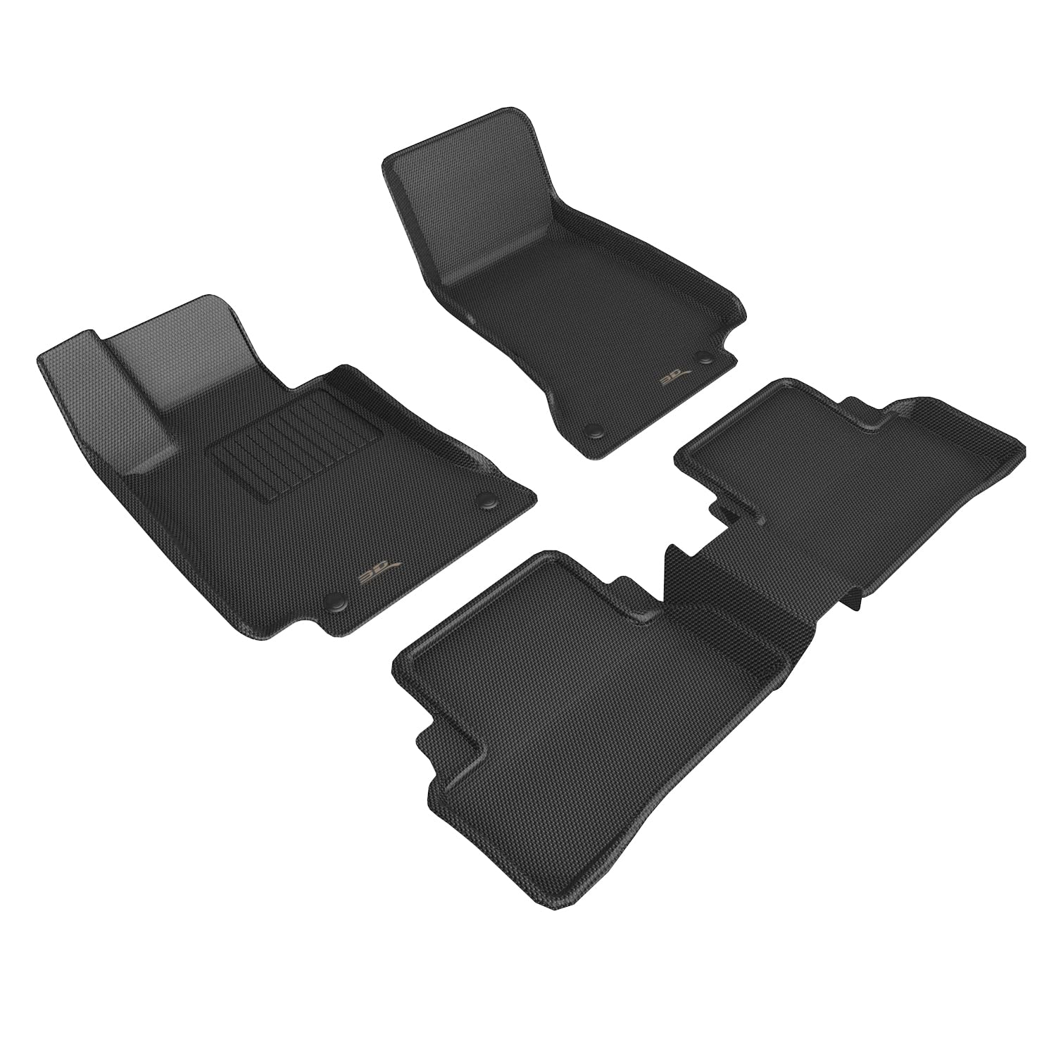 3D MAXpider Kagu Custom Fit Floor Mat (Black) Compatible with Mercedes-Benz AMG GT 4-Door (X290) 2019-2026 - Full Set