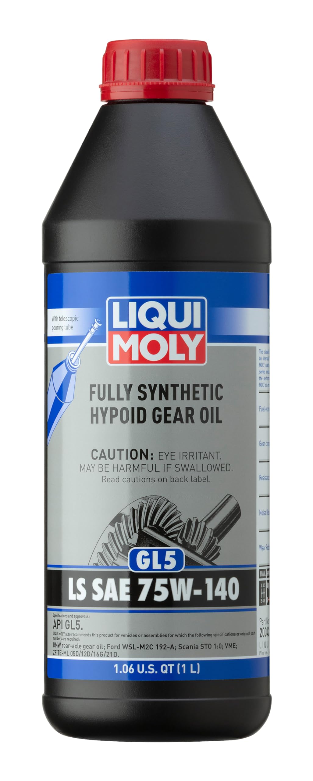 Liqui Moly Fully Synthetic 1L Hypoid Gear Oil (GL5) LS SAE 75W-140